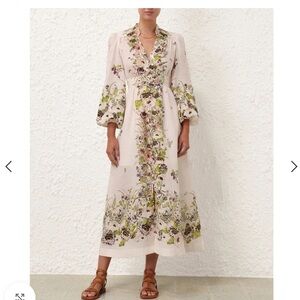 Zimmermann Halliday Plunge Midi dress